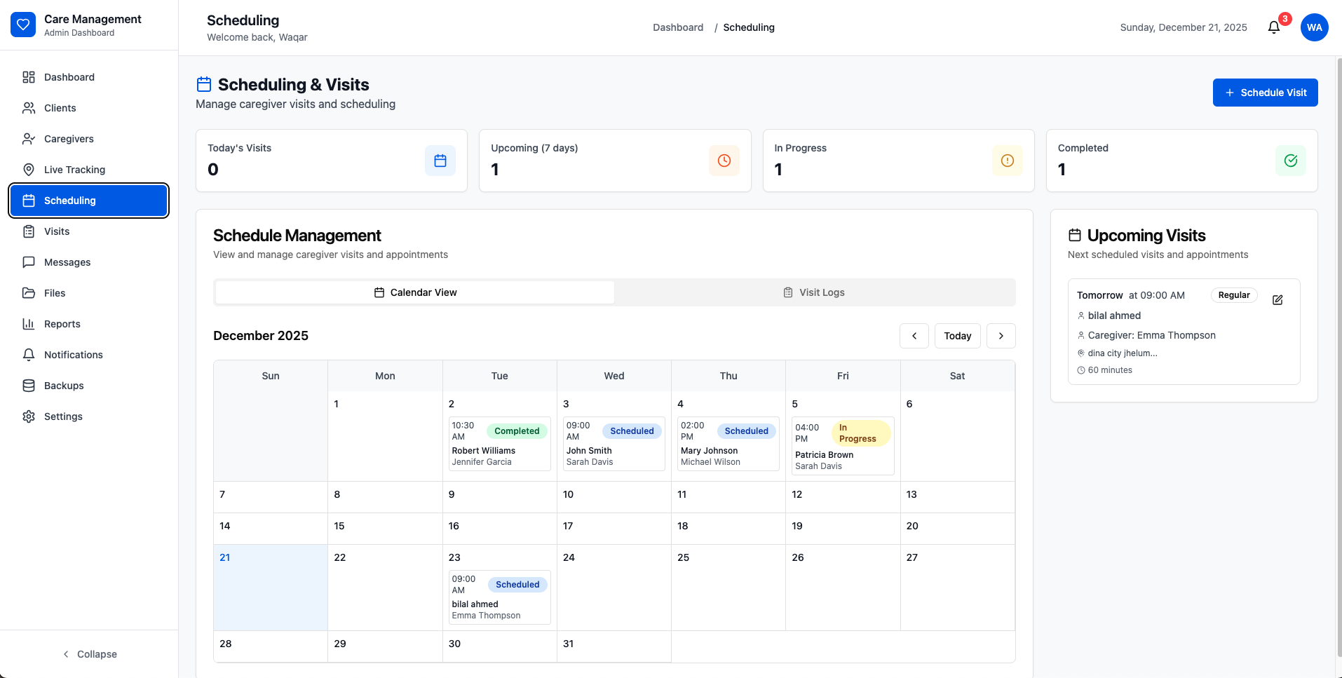 Scheduling Management
