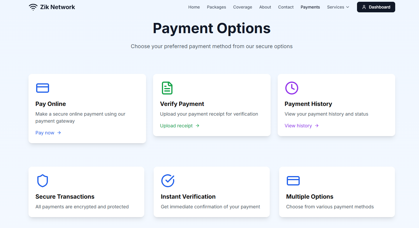 Payment Options